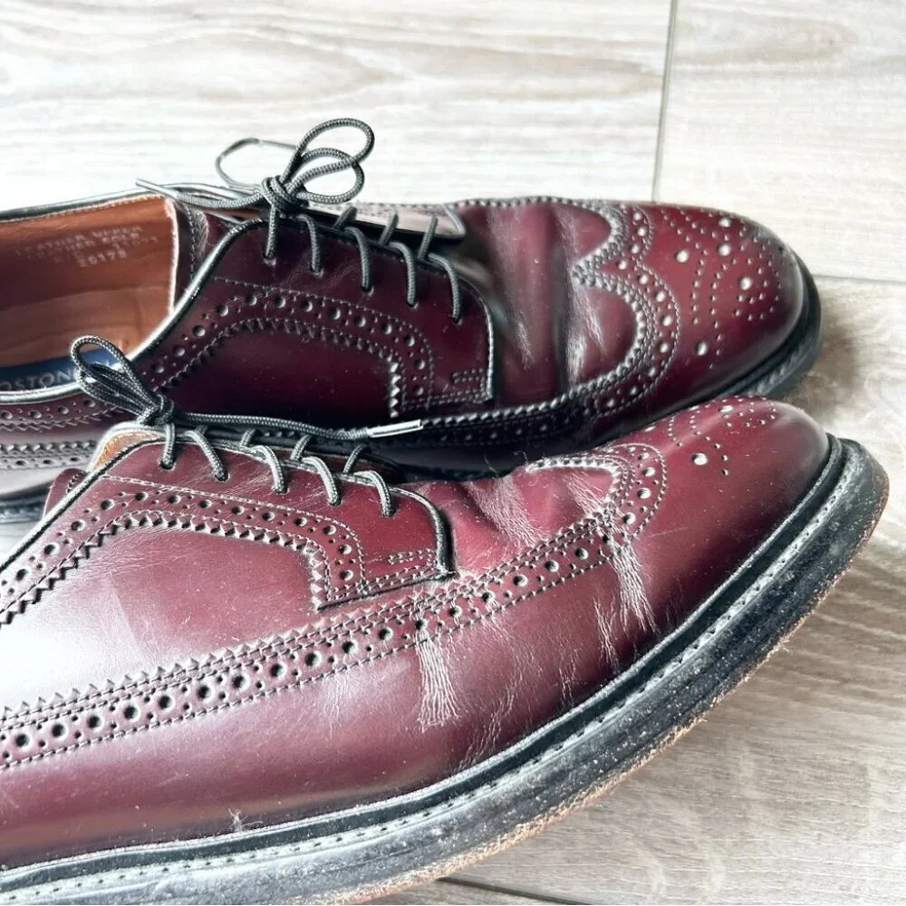 Bostonian Burgundy Longwings Dress Shoes